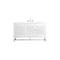 James Martin Vanities Athens 60in Single Vanity, Glossy White w/ 3 CM White Zeus Quartz Top E645-V60S-GW-3WZ - alternate 1